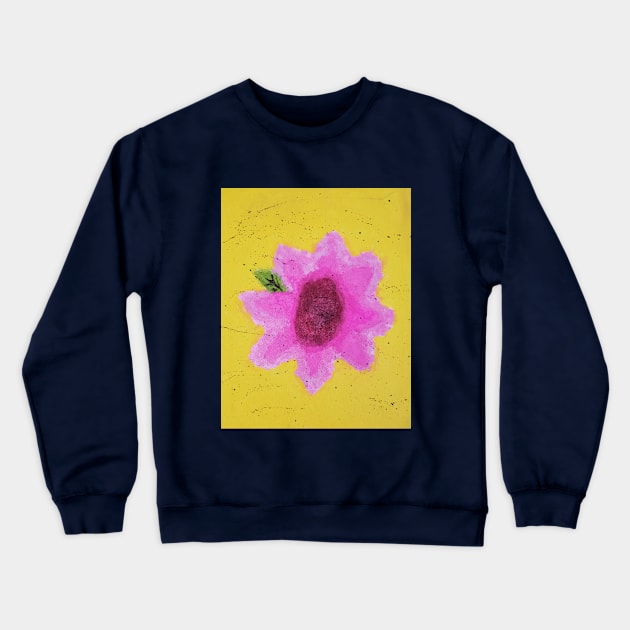 Pink Flower Watercolor Crewneck Sweatshirt by TEAGENCREATIONS